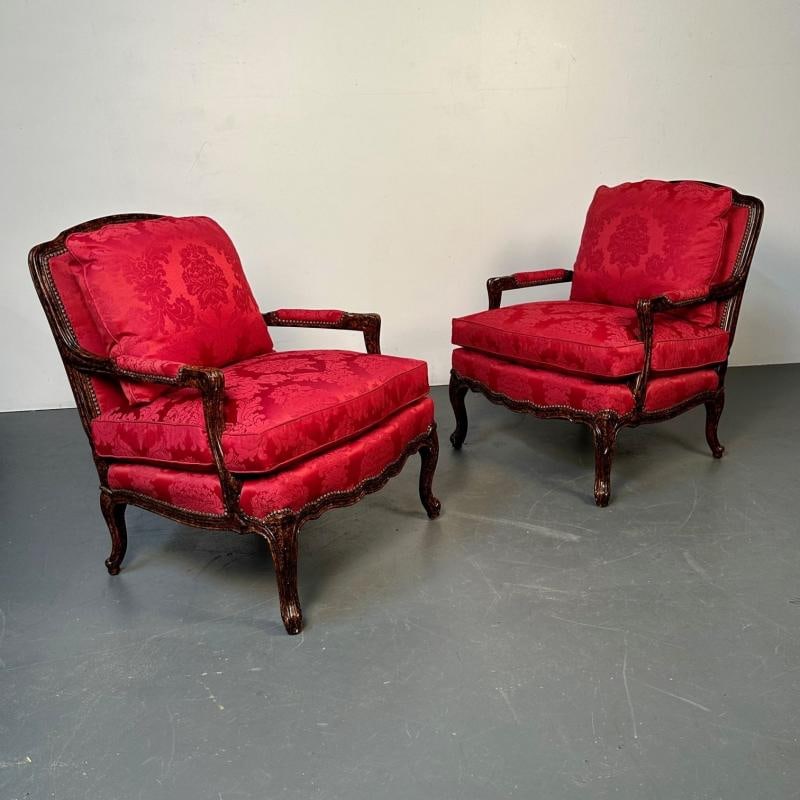Pair of Tortoise Shell Lounge Chairs/ Marquis by Theodore Alexander, Fauteuils - 5