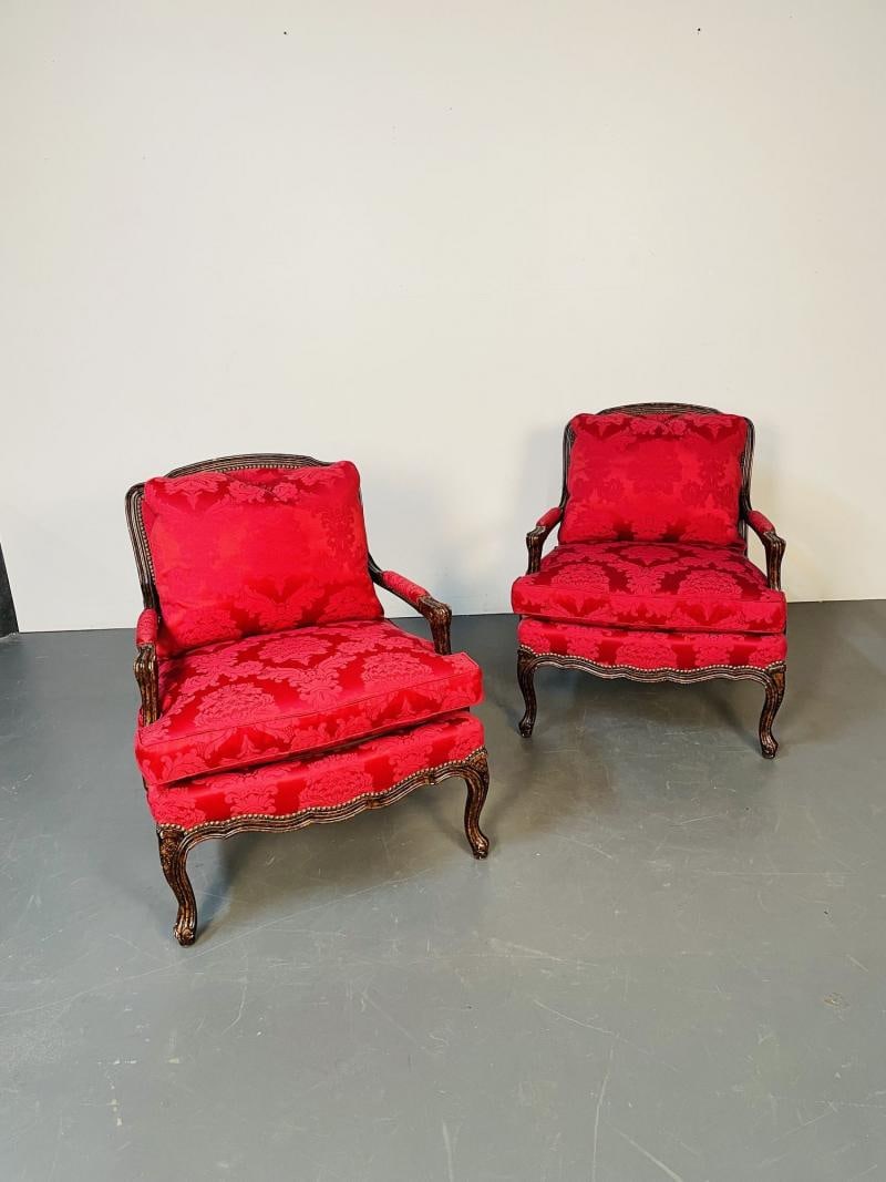 Pair of Tortoise Shell Lounge Chairs/ Marquis by Theodore Alexander, Fauteuils - 7