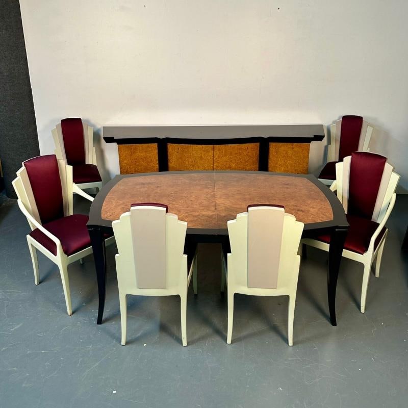 Vladimir Kagan Eva Dining Set, Sideboard, Table, Six Chairs, Labeled, Provenance - 2