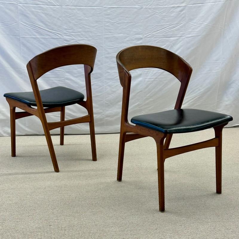 Set of Ten Kai Kristiansen Style Mid-Century Modern Dining / Side Chairs, Danish - 10