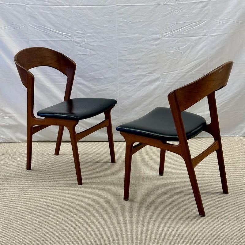 Set of Ten Kai Kristiansen Style Mid-Century Modern Dining / Side Chairs, Danish - 12