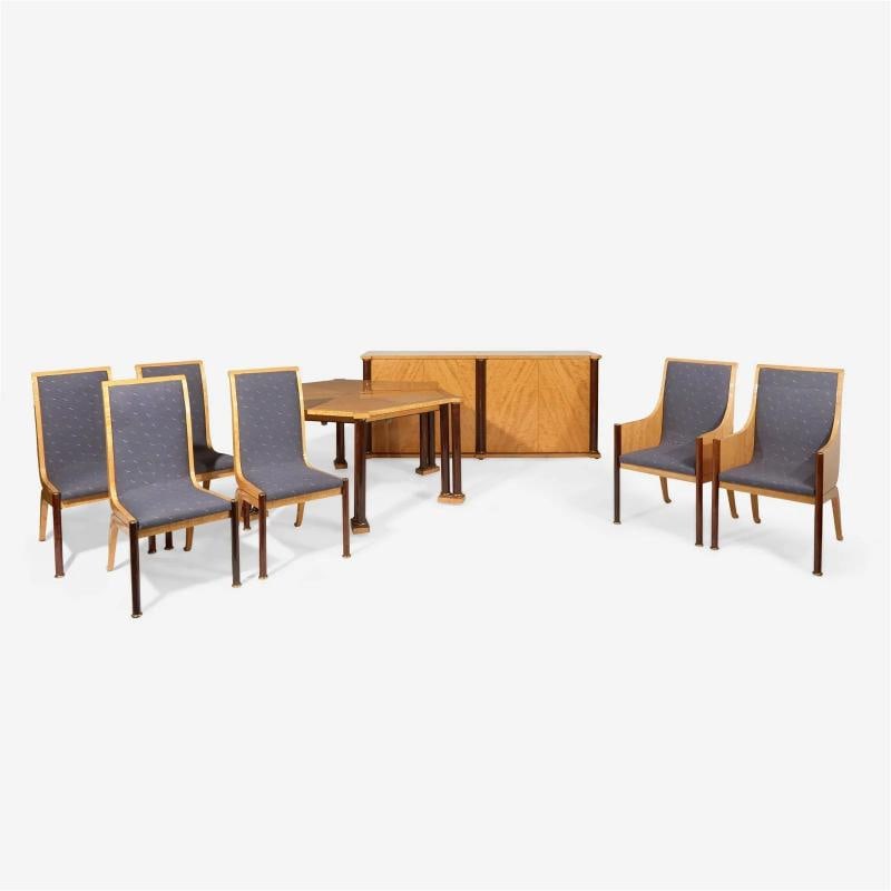Vladimir Kagan Dining Room Set, Table, Chairs, Sideboard, Labeled, Copeland - 12