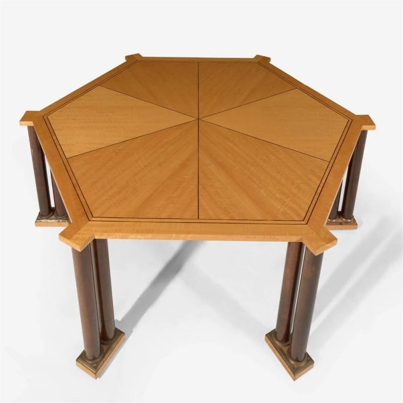Mid-Century Modern Vladimir Kagan Dining Table, Provenance, Labeled, Two Leaves - 12