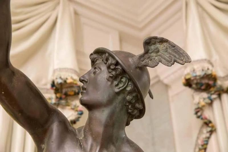 French Artist, Life-Size Statue of Hermes, Bronze, France, 18th Century - 5