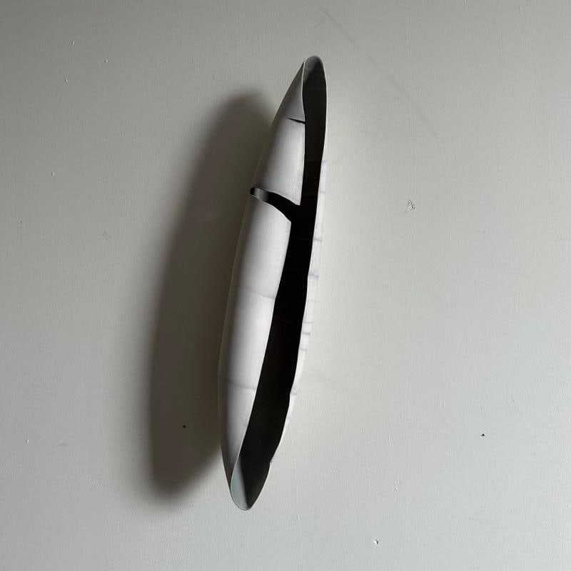 Contemporary Porcelain Wall Art / Hanging Vessel by Ceramic Artist, Paula Murray - 4