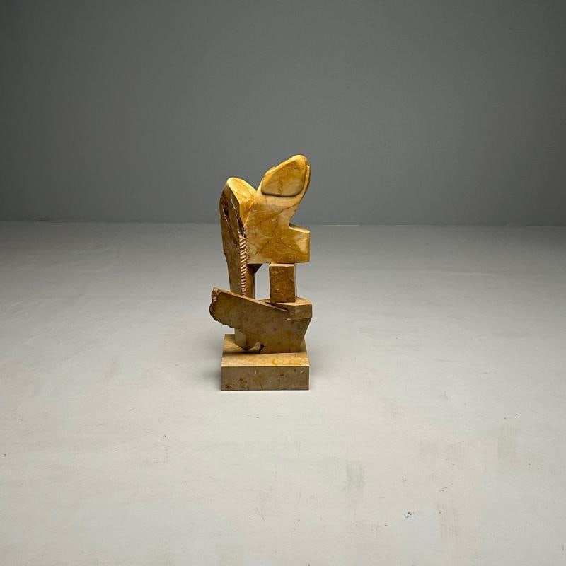 Mid-Century Modern Abstract Marble Sculpture / Statue, Signed and Dated, 1983 - 5