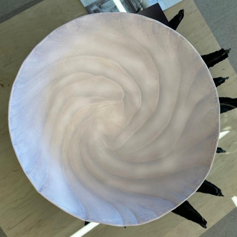 Contemporary Porcelain Bowl / Vessel by Ceramic Artist, Paula Murray, Light Blue - 6