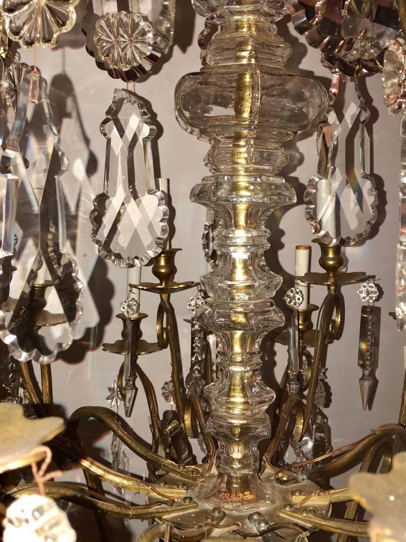 Bronze and Crystal Palatial Thirty-Light Chandelier - 6