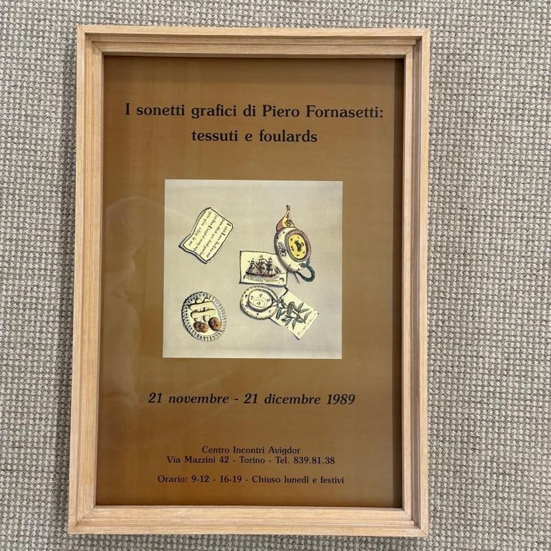 Mid-Century Modern Piero Fornasetti Exhibition Poster, Decorative Art, Framed - 3