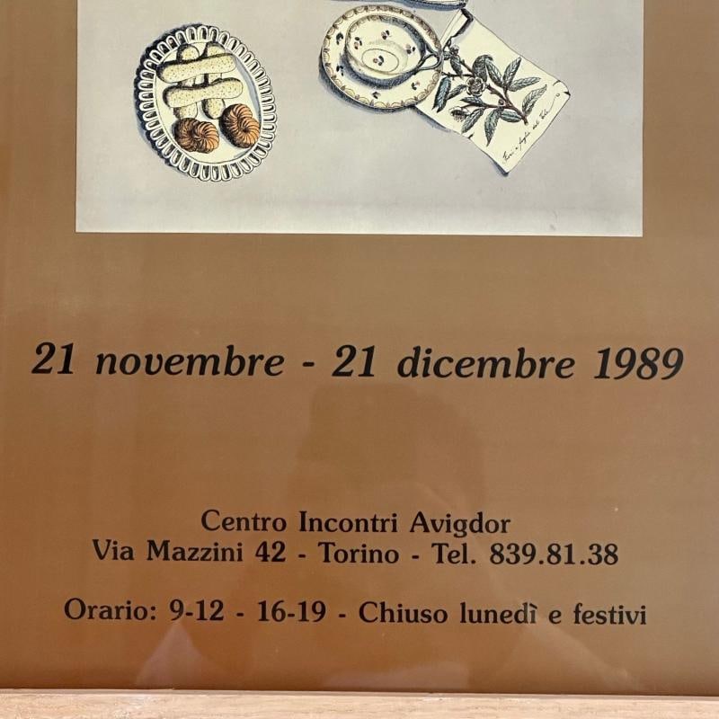 Mid-Century Modern Piero Fornasetti Exhibition Poster, Decorative Art, Framed - 8
