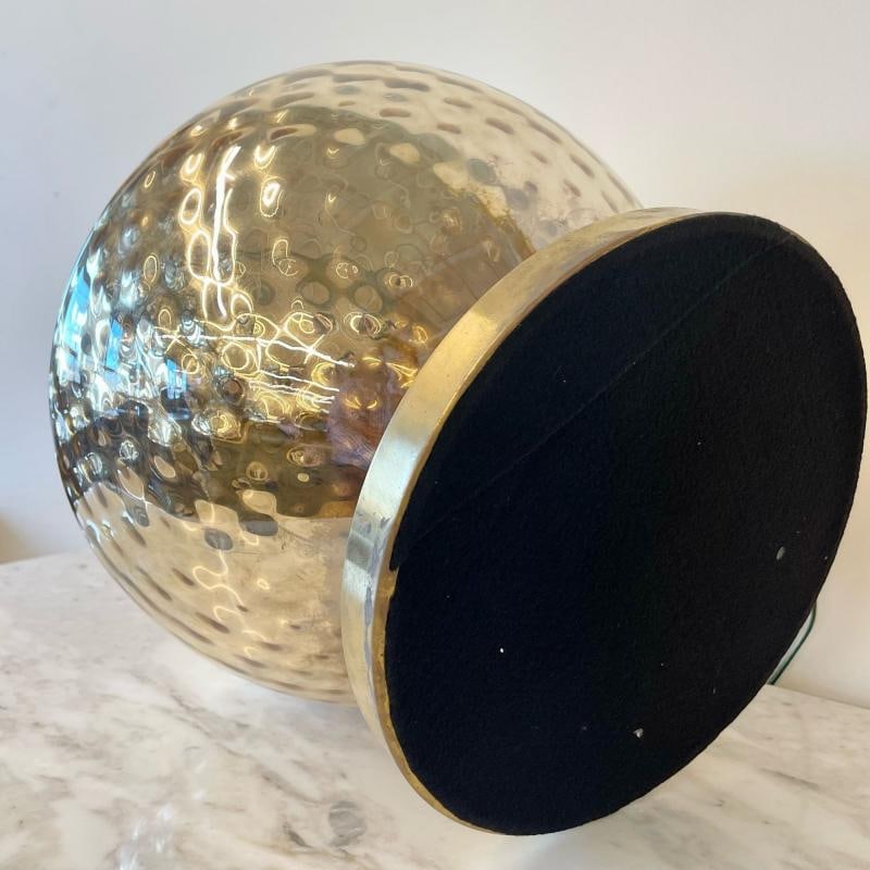 Single Large Mid-Century Modern Table Lamp, Mercury Glass, Brass, Jar, Urn Shape - 9