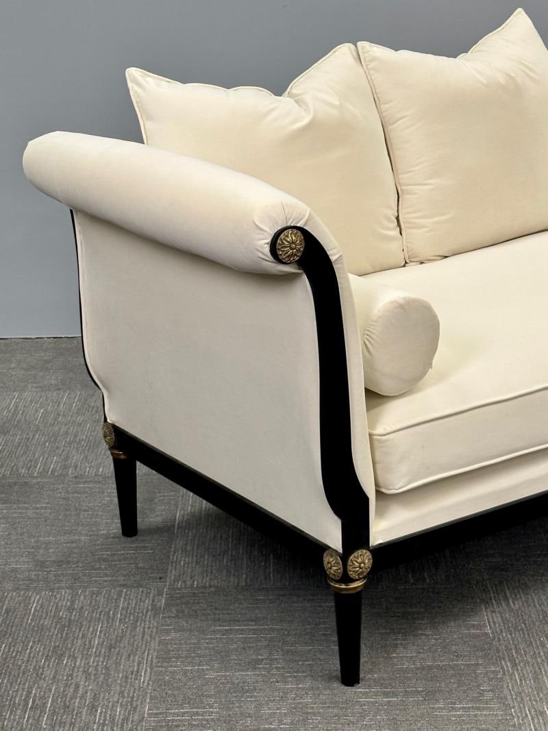 Pair of Steel and Bronze Sofas / Settees, Hollywood Regency, Peter Marino Style - 12