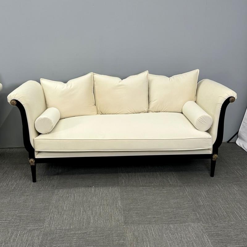 Pair of Steel and Bronze Sofas / Settees, Hollywood Regency, Peter Marino Style - 6