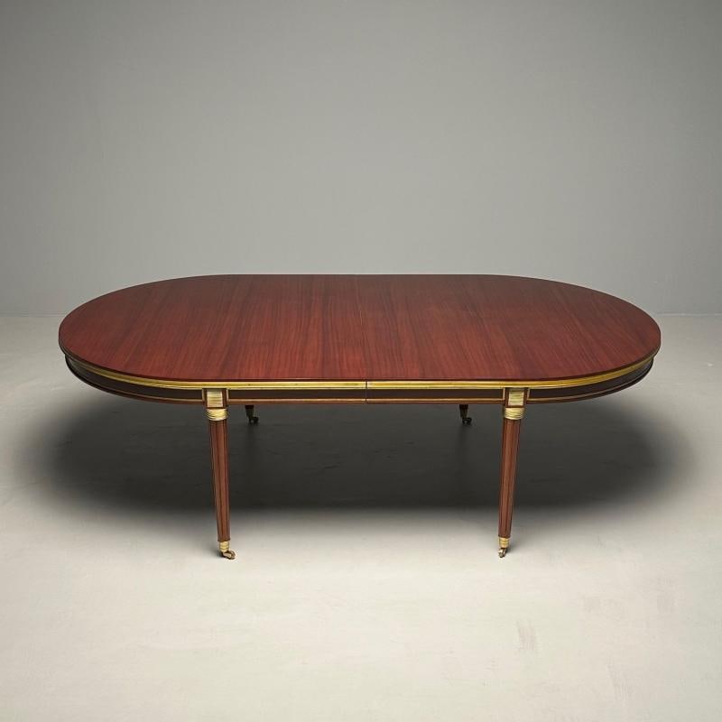 Monumental Louis XVI Hollywood Regency Dining Table, 15 Feet, Bronze Mounted - 4