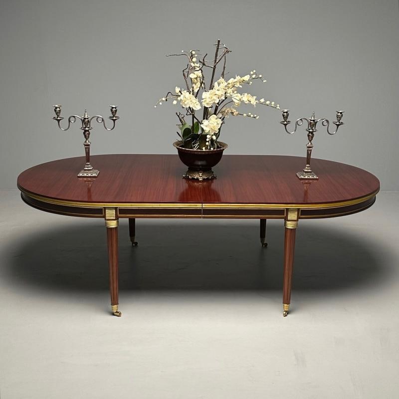 Monumental Louis XVI Hollywood Regency Dining Table, 15 Feet, Bronze Mounted - 5