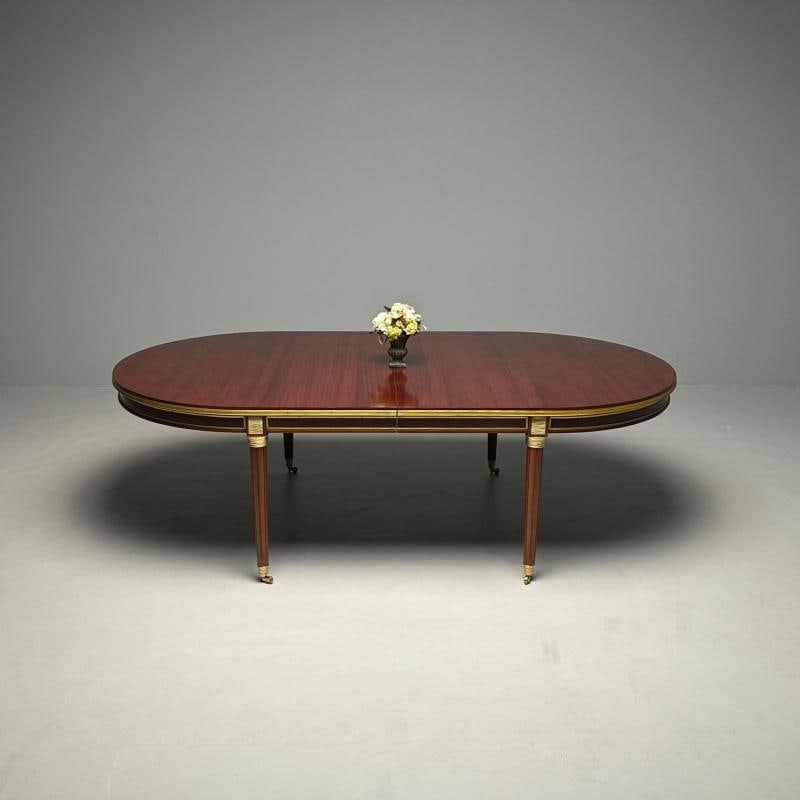 Monumental Louis XVI Hollywood Regency Dining Table, 15 Feet, Bronze Mounted - 6