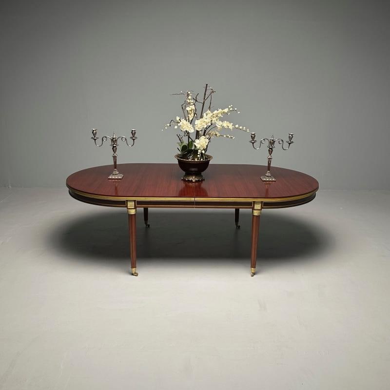 Monumental Louis XVI Hollywood Regency Dining Table, 15 Feet, Bronze Mounted - 8