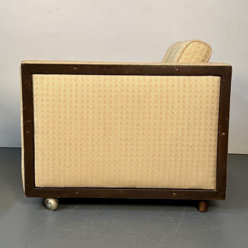 Pair Mid-Century Modern Lounge / Club Chairs, George Nelson Style, Box-Form - 6