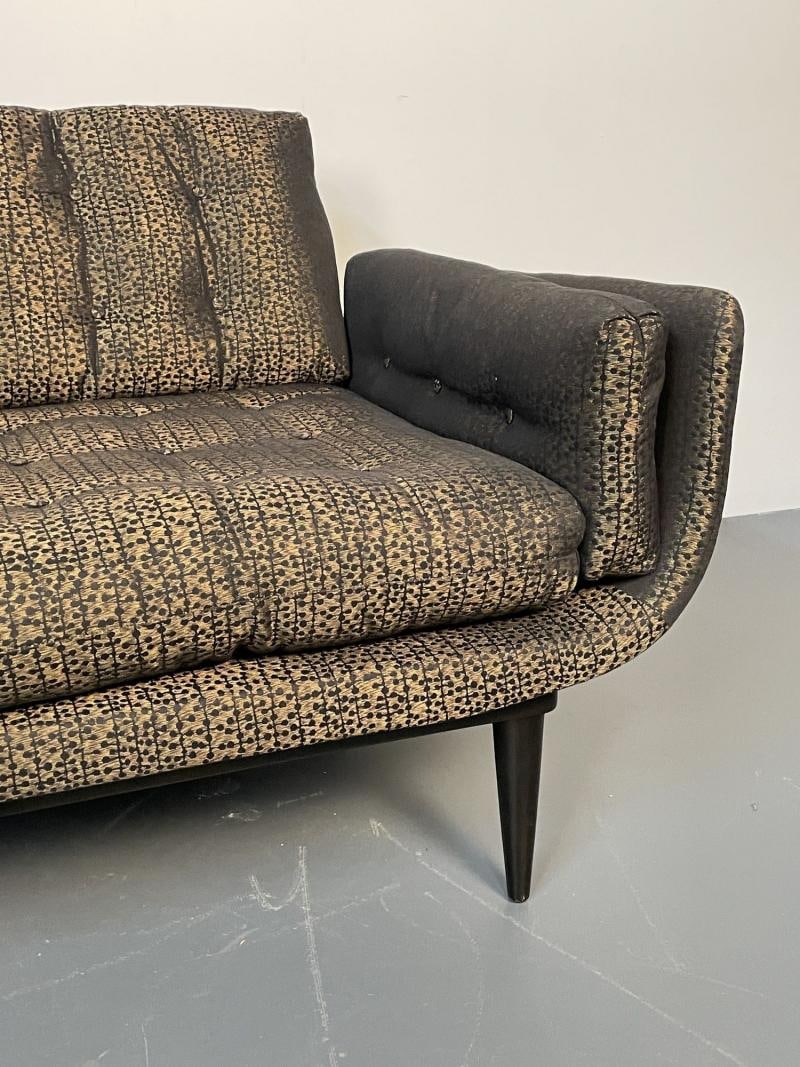Mid-Century Modern Curved Sofa / Settee, Adrian Pearsall Style, Three-Seater - 10