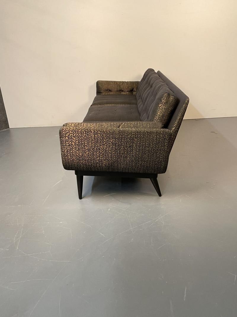 Mid-Century Modern Curved Sofa / Settee, Adrian Pearsall Style, Three-Seater - 7
