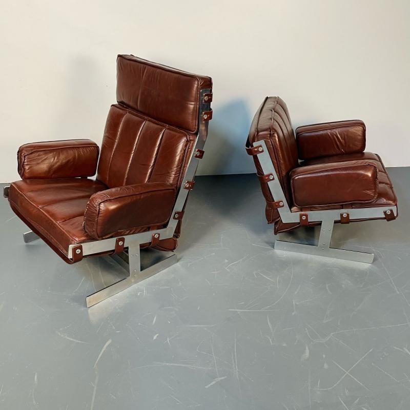 Pair of Swedish Mid-Century Modern Lounge / Club Chairs by Arne Norell, 1960s - 2
