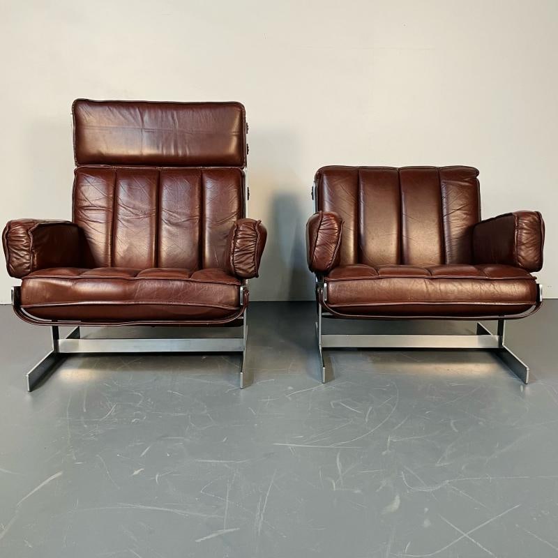 Pair of Swedish Mid-Century Modern Lounge / Club Chairs by Arne Norell, 1960s - 4