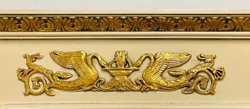 Hollywood Regency Style Grosfeld House Wall / Console / Pier Mirror, Bronze - 11