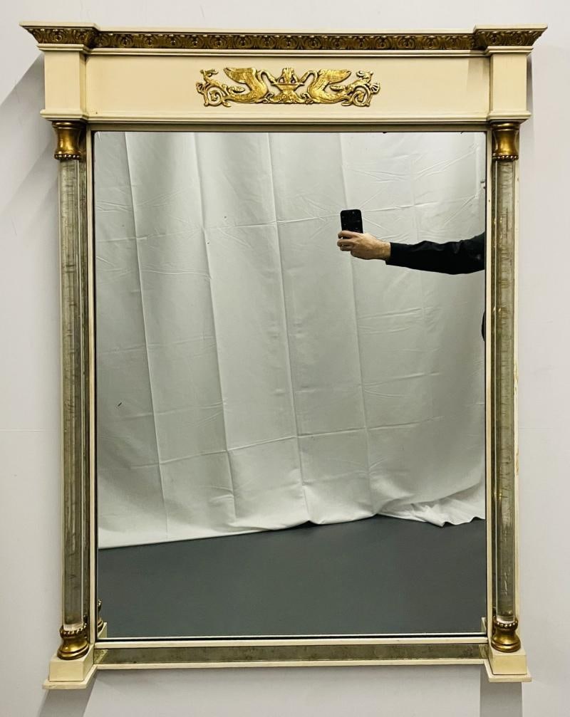 Hollywood Regency Style Grosfeld House Wall / Console / Pier Mirror, Bronze - 2