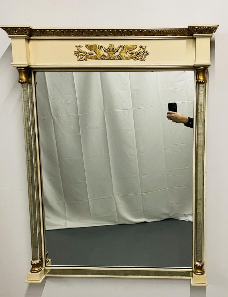 Hollywood Regency Style Grosfeld House Wall / Console / Pier Mirror, Bronze - 3