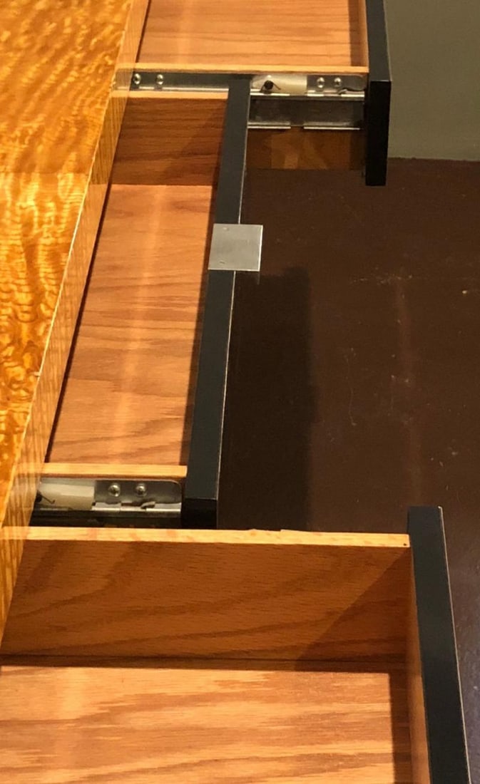 Mid-Century Modern Waterfall Sideboard / Dresser by Vladimir Kagan, Burlwood - 11