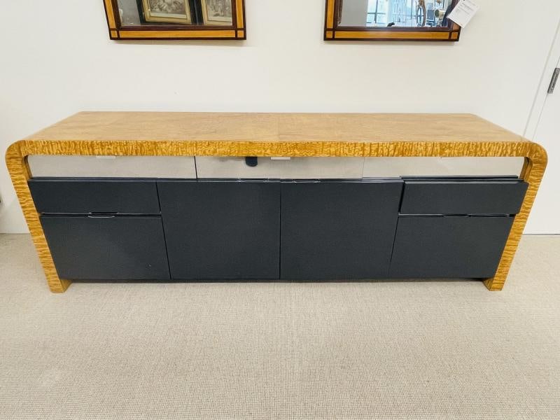 Mid-Century Modern Waterfall Sideboard / Dresser by Vladimir Kagan, Burlwood - 3