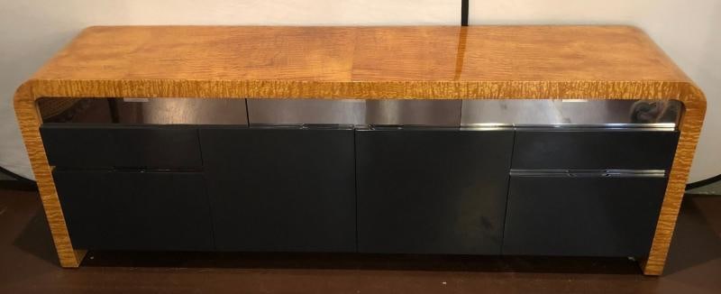 Mid-Century Modern Waterfall Sideboard / Dresser by Vladimir Kagan, Burlwood - 6