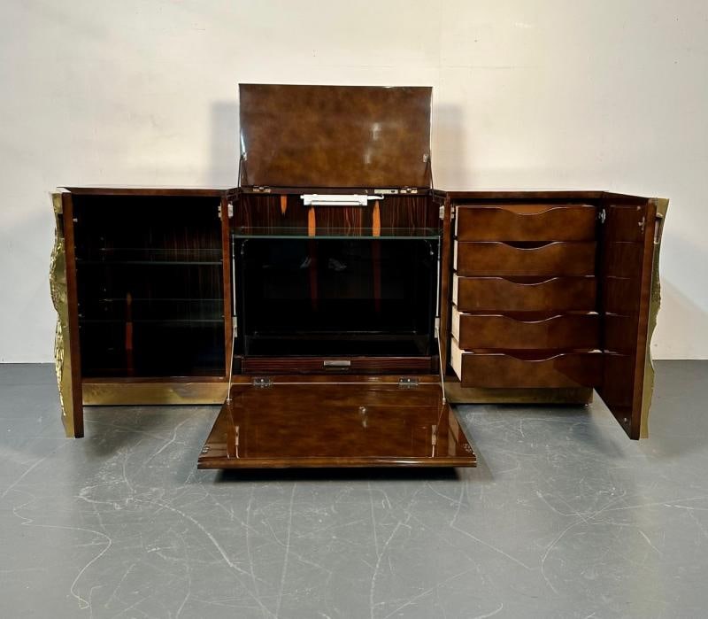 Italian Mid-Century Modern Bar / Entertainment Cabinet, Aldo Tura Style, Lacquer - 11