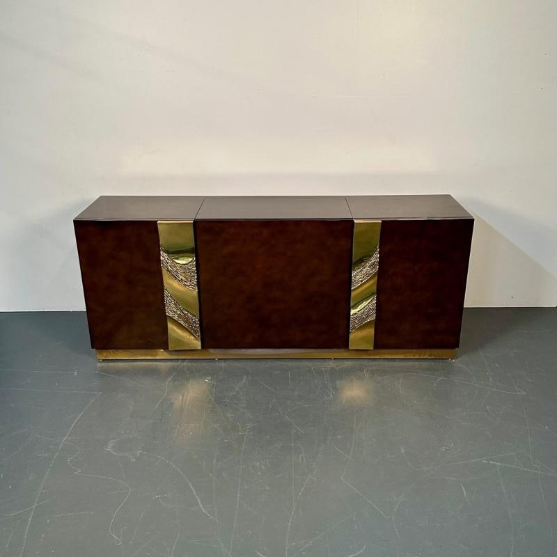 Italian Mid-Century Modern Bar / Entertainment Cabinet, Aldo Tura Style, Lacquer - 2