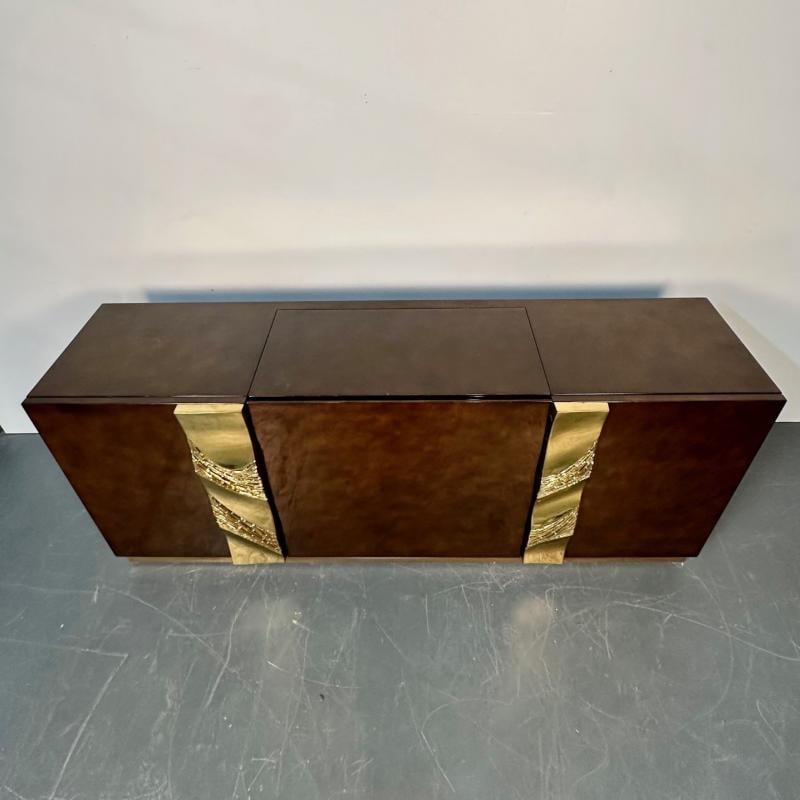 Italian Mid-Century Modern Bar / Entertainment Cabinet, Aldo Tura Style, Lacquer - 3