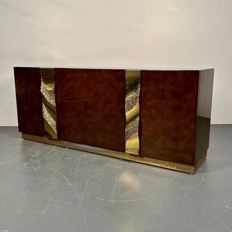 Italian Mid-Century Modern Bar / Entertainment Cabinet, Aldo Tura Style, Lacquer - 5