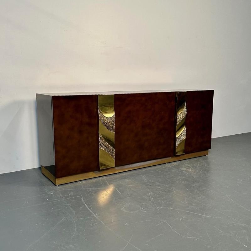 Italian Mid-Century Modern Bar / Entertainment Cabinet, Aldo Tura Style, Lacquer - 6