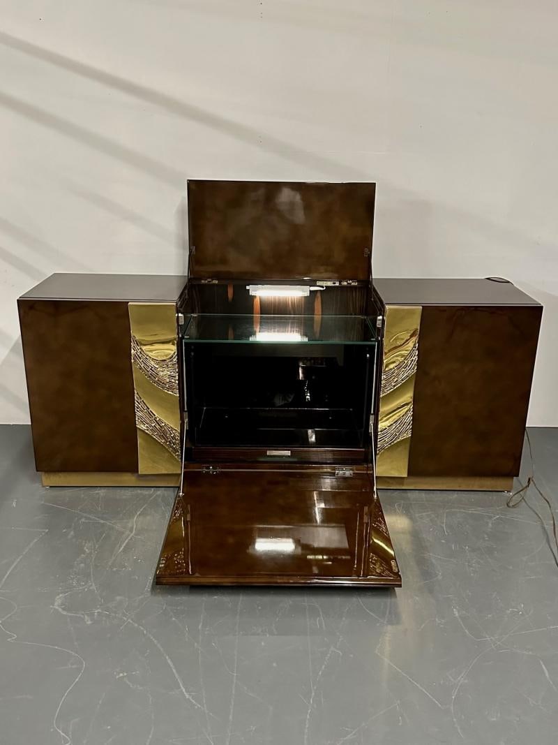 Italian Mid-Century Modern Bar / Entertainment Cabinet, Aldo Tura Style, Lacquer - 7