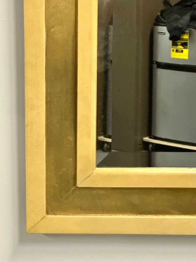 Mid-Century Modern Giltwood Wall / Console / Pier Mirror, Parchment, Italian - 12