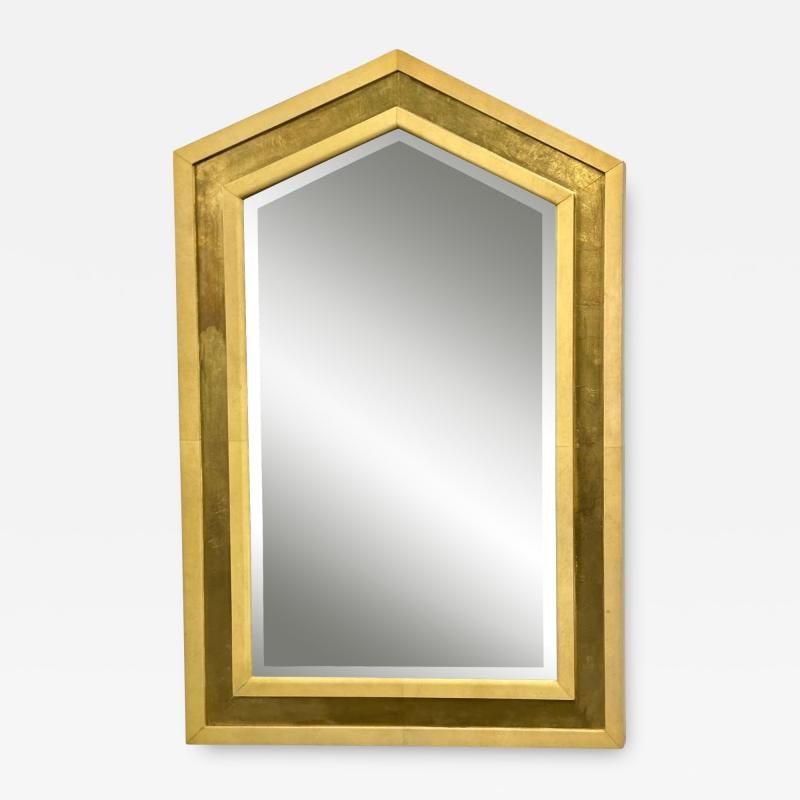 Mid-Century Modern Giltwood Wall / Console / Pier Mirror, Parchment, Italian (1 of 12)