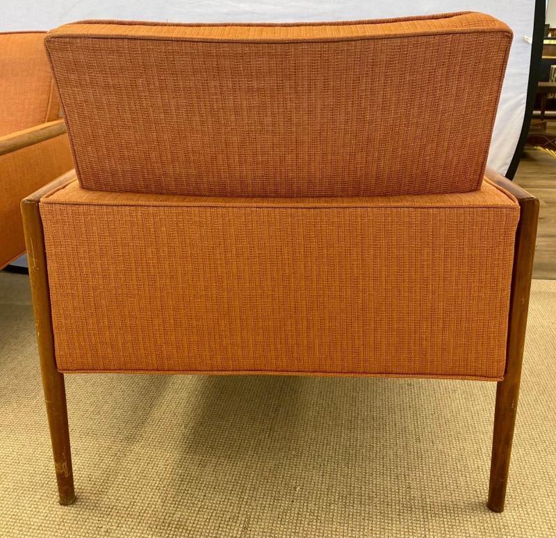 Pair of Mid-Century Modern Lounge Chairs, American, Walnut, 1960s - 12