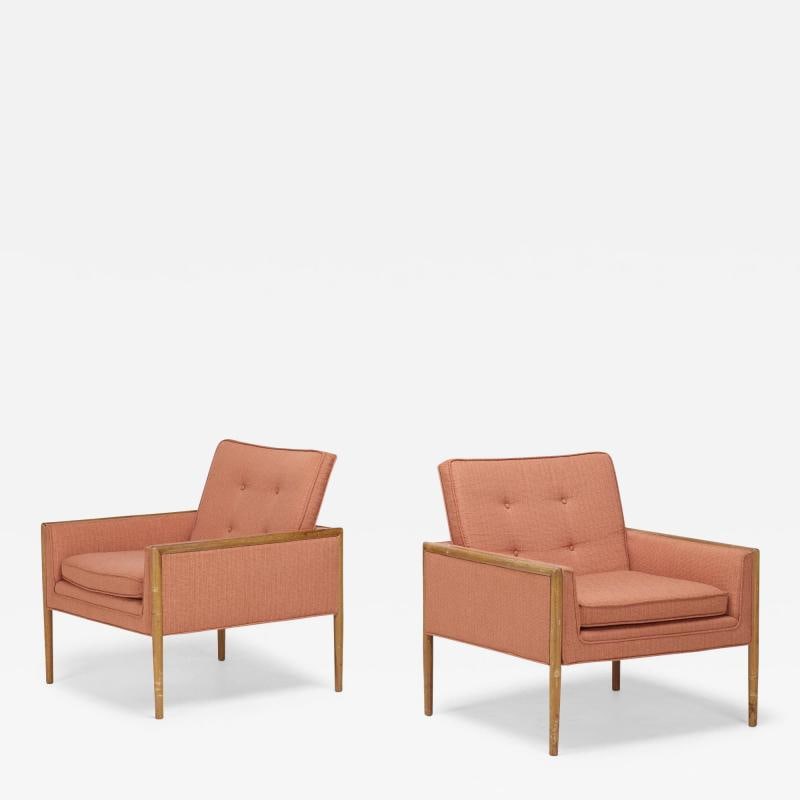 Pair of Mid-Century Modern Lounge Chairs, American, Walnut, 1960s (1 of 12)