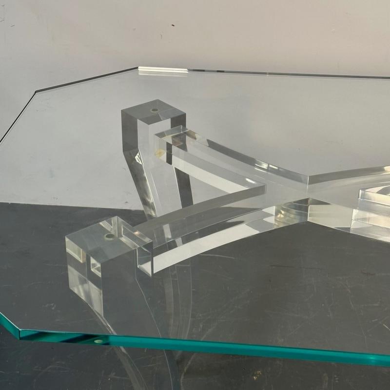 Modern Lucite and Glass Dining / Kitchen Table, American Designer, 2000s - 11