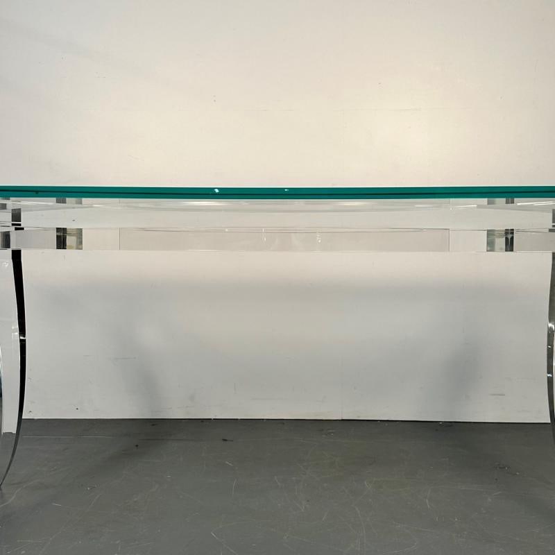 Modern Lucite and Glass Dining / Kitchen Table, American Designer, 2000s - 12