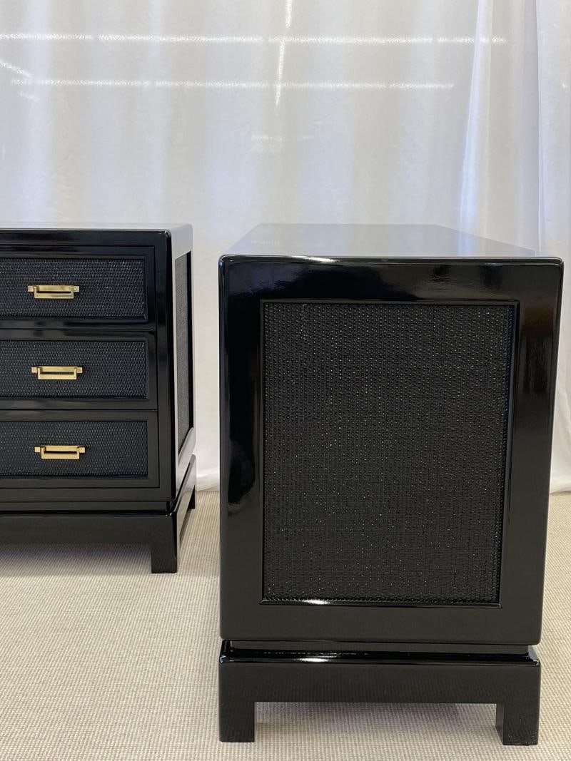 Pair of Mid-Century Modern Cabinets, Chests, Nightstands, Karl Springer Style - 8