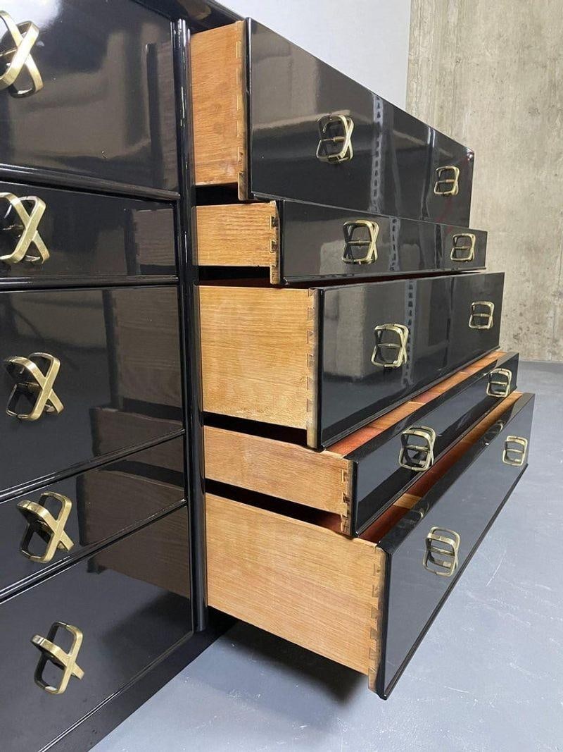 Compatible Pair Mid-Century Modern Dressers, Chests by Paul Frankl, John Stuart - 9