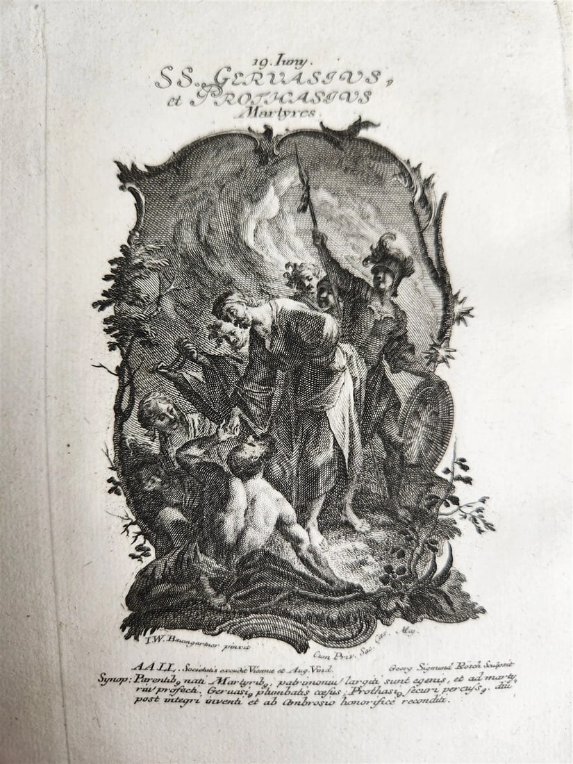 1756 THEOLOGY in GERMAN ILLUSTRATED w/ 76 COPPER ENGRAVINGS antique - 16