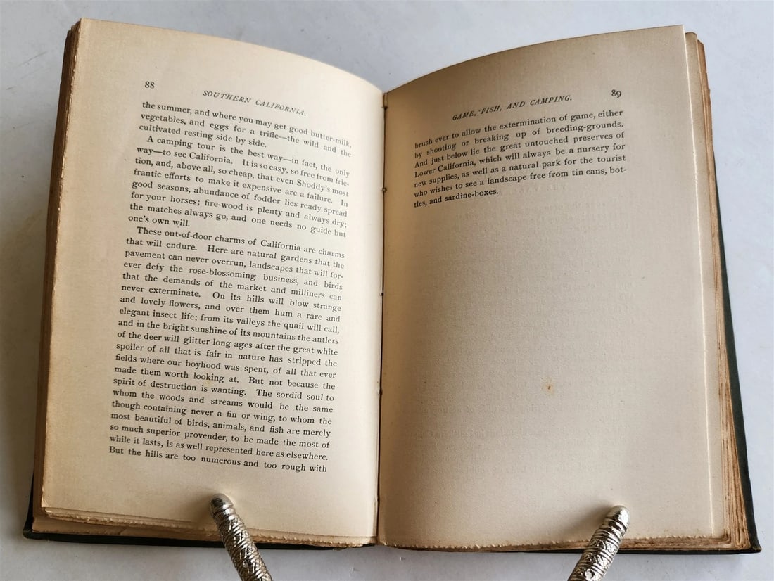 1886 SOUTHERN CALIFORNIA Its Valleys, Hills & Streams ANTIQUE Americana - 6