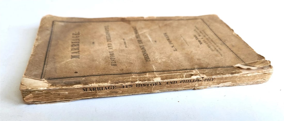 1851 MARRIAGE history & philosophy on PHRENOLOGY & PHYSIOLOGY antique AMERICANA - 2