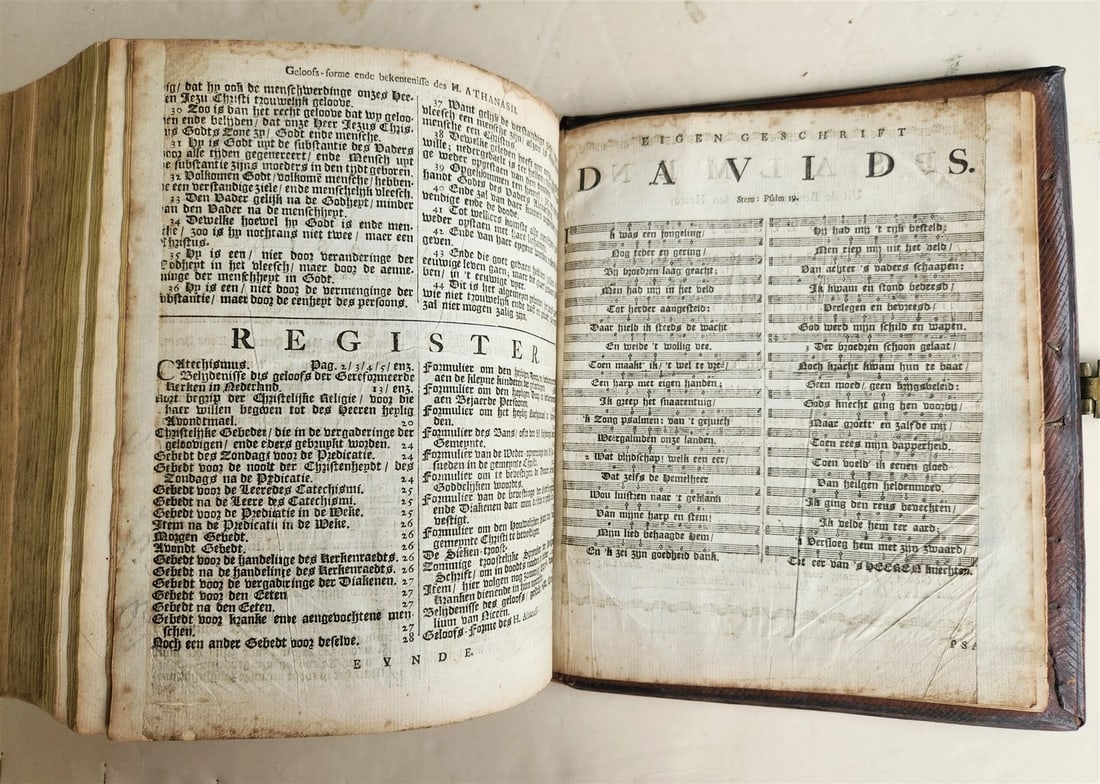 1786 BIBLE in DUTCH antique OLD & NEW TESTAMENT - 15